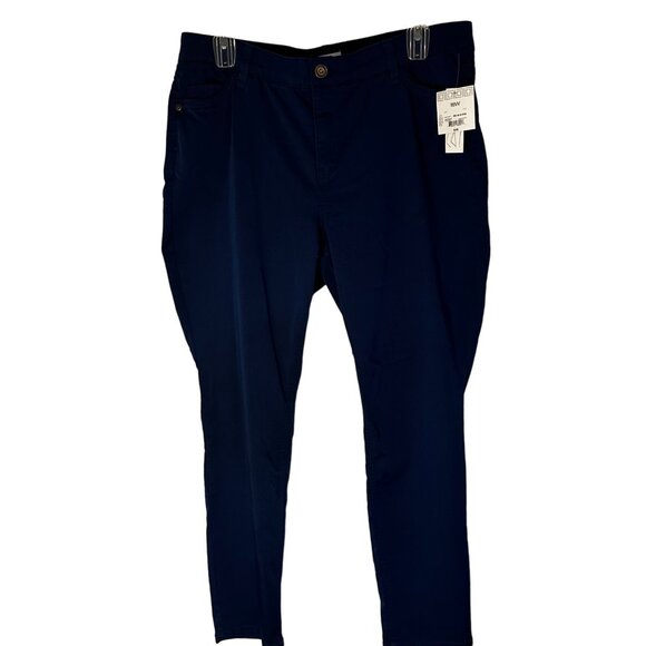 Liz Claiborne Pants - Liz Claiborne Women's Flexi-Fit Pants 18W Blue Cotton Blend MSRP $49